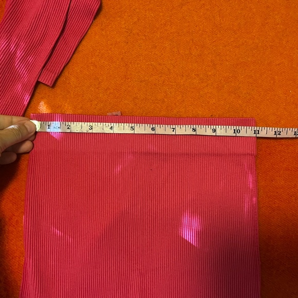 Zara hot pink fuchsia seamless ribbed top and leggings coordinated set NWT - Picture 12 of 16